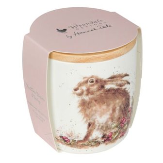 Wrendale-geurkaars-big-deksel-hout-fragranced_candle-ceramic-wood-Hedgerow-Hawthorn-Blossom_&amp;_Rosehip-pink-Hare-haas-65bhrs
