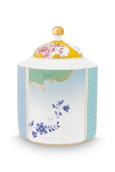 Pip-Studio-voorraad-koekjes-pot-jar-ROYAL-1900ml-gekleurde-bloemen