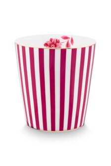 Pip-Studio-ROYAL-STRIPES-Dark-Pink-beker-gestreept-donker-roze-51.002.