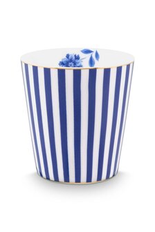 Pip-Studio-ROYAL-STRIPES-Blue-set-beker-theetipje-gestreept-donker-blauw-51.002.426