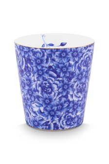 PIP-Studio-ROYAL-FLOWER-Blue-mug-gold-gebloemd-beker-blauw-51.002.429