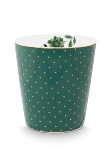 PIP-Studio-ROYAL-DOTS-gold-Green-set-beker-theetipje-stippen-groen-51.002.432