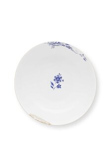 Pip-Studio-kom-schaal-bowl-ROYAL-WHITE-wit-porselein-bloemen-goud-blauw-51.003.063