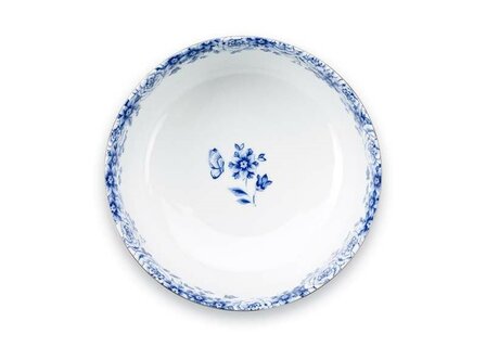 Pip-Studio-kom-schaal-bowl-ROYAL-White-20cm-blauw-wit-goud-stippen-blauwe-bloemen-51003105