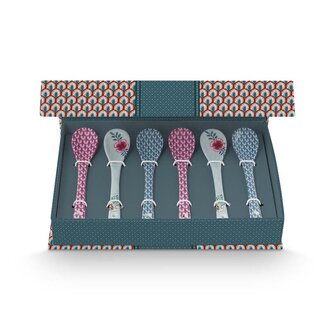 PIP-Studio-Teaspoons-giftset-ORIENTAL-FLOWER-FESTIVAL-blauw-dark_pink-51.020.193-