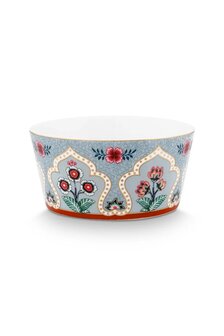 PIP-Studio-4-Bowls-giftset-Oriental-Flower-Festival-blue-4-kommen-goudkleurig-51.003.259