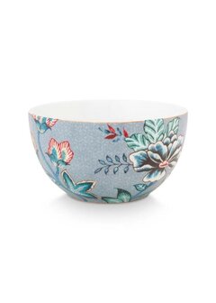 PIP_Studio-kom-bowl-small-12cm-FLOWER-FESTIVAL-Light-Blue-blauw-bloemen-goud-randje-51.003.188