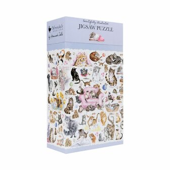 Wrendale-Designs-Luxury-boxed-Jigsaw-puzzle-1000_pcs-FELINE-FRIENDS-kattenrassen-PUZZLE007