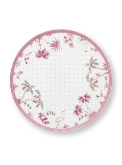 PIP-Studio-Mini-Cake_tray-JOLIE-Dots-gold-pink-21cm-palmboom-kraanvogel-51.018.173