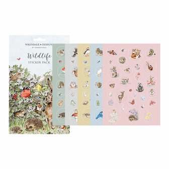 Wrendale-Designs-envelope-met-5_stikkervellen-NATURE-STICKER-SET-stikkerset-5_vellen-design-Hannah_Dale-NSTICK001-
