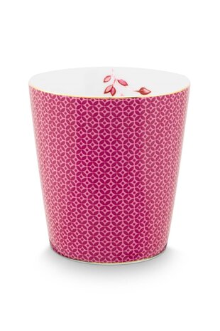 Pip-Studio-mug-without-ear-ROYAL_TILES-Dark-Pink-steentjes-beker-donker-roze-51.002.423
