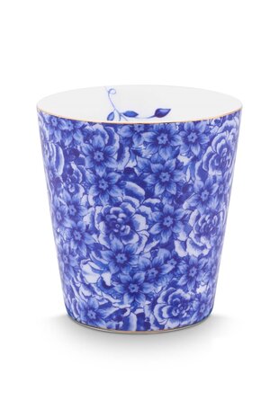 PIP-Studio-ROYAL-FLOWER-Blue-mug-gold-gebloemd-beker-blauw-51.002.429