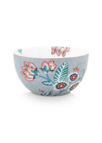 PIP_Studio-kom-bowl-small-12cm-FLOWER-FESTIVAL-Light-Blue-blauw-bloemen-goud-randje-51.003.188