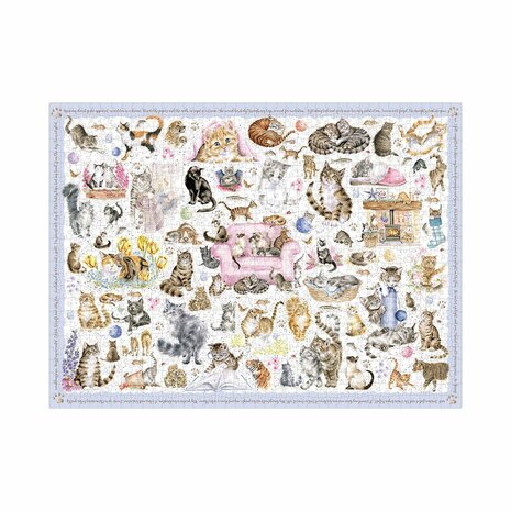 Wrendale-Designs-Luxury-boxed-Jigsaw-puzzle-1000_pcs-FELINE-FRIENDS-kattenrassen-PUZZLE007