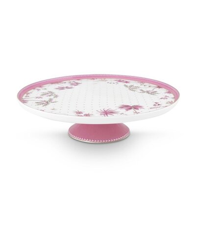 PIP-Studio-Mini-Cake_tray-JOLIE-Dots-gold-pink-21cm-palmboom-kraanvogel-51.018.173