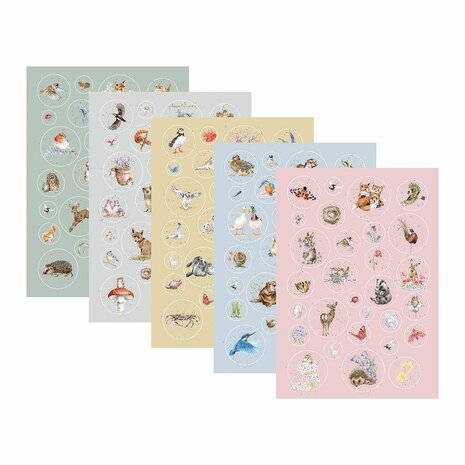 Wrendale-Designs-NATURE-STICKER-SET-stikkerset-5_vellen-stikkers-design-Hannah_Dale-NSTICK001-