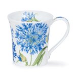 Dunoon-JURA-beker-mok-mug-Becher-AGAPANTHUS-Blue-flower-bloem-blauw-210ml-design-Michele_Aubourg