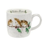 Royal-Worcester-beker-mok-mug-WINTER-MICE-mouse-muis-muizen-hulsttak-hulst-blaadjes-Wrendale-serie-dieren-Hannah Dale-MMMZ5629