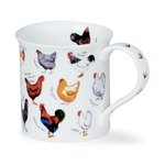 DUNOON-mug-Bute-beker-mok-Tasse-ANIMAL-BREEDS-CHICKEN-dieren-rassen-soorten-kippen-design-Kate_Mawdsley