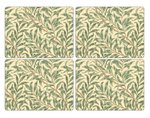 Pimpernel-hittebestendige-placemats-set/4-Large-WILLOW BOUGH Green- wilgentakken-takken-bruin-groen