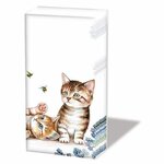 Ambiente-papieren-zakdoejes-tissue-paper-handkerchief-CATS_AND_BEES-katjes-kittens-bijtjes-12212885