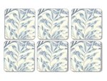 Pimpernel-onderzetters-kurk-onderzijde-WILLOW_BOUGH-Blue-Wilgentakken-bladeren-Morris_&_Co-X0010268719V