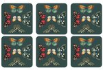 Pimpernel-Portmeirion-onderzetters-Botanic-Garden-HARMONY-Vlinders-groen-set-6st-X0010269007
