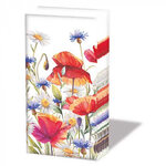 Ambiente-papieren-zakdoekjes-tissue-POPPIES_AND_CORNFLOWERS-bloemen-Klaproos-Korenbloem-12218640