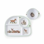 Royal_Worcester-Little_Wren-giftset-diveided_plate_&_bowl-melamine-bosdieren-vakkenbord-kom-Wrendale-Designs-WN4395-XG