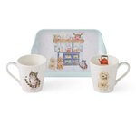 Wrendale-Designs-Mug_and_tray-2bekers-tray-set-COUNTRY-KITCHEN-kat-hond-fornuis-X0011659226