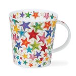 DUNOON-Lomond-mug-DAZZLE_STARS-beker-mug-gekleurde-sterren-22k-goud-0,32ltr-design-Caroline_Bessey