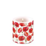 Ambiente-Kaars-candle-Small-POPPY-ALL-OVER-white-bloemen-wit-Klaprozen-rood-rondom-35h-branduren-19220415