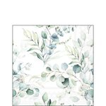 Papieren-cocktail-servetten-Ambiente-25x25cm-EUCALYPTUS_ALL_OVER-Eucalyptus-bladeren-Ambiente-12517165