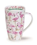 DUNOON-XL-mug-beker-Tasse-fbC-Henley-600ml-FLAMBOYANCE-grappige-Flamingo's-design-Cherry Denman