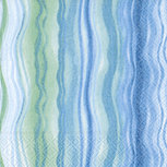 Papieren servet cocktail BLUE WAVES p/20 P+D blauwe golven Papieren servet cocktail BLUE WAVES p/20 P+D blauwe golven
