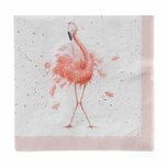 WRENDALE Papieren lunch servetten FLAMINGO 33x33cm p/20 Pretty in Pink WRENDALE Papieren lunch servetten FLAMINGO 33x33cm p/20 Pretty in Pink