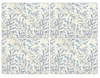 WILLOW BOUGH Blue Placemats 40x30cm s/4 wilgentakken WILLOW BOUGH Blue Placemats 40x30cm s/4 wilgentakken