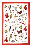 Theedoek katoen WOODLAND Bosdieren by Madeleine Floyd