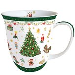 Ambiente beker big CHRISTMAS EVERGREEN Kerstboom 400ml