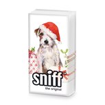 Papieren zakdoekjes Sniff CHRISTMAS PUPPY jonge hond met kerstmuts