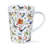 SHETLAND mug only SECRET WOOD birds beker vogels in boomtakken