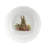 Royal Worcester WRENDALE Salad bowl Slaschaal 24cm RABBIT Konijn tussen groente Royal Worcester WRENDALE Salad bowl Slaschaal 24cm RABBIT Konijn tussen groente