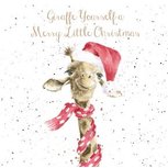 Wrendale Notecard Pack 8 Kerstkaarten A MERRY LITTLE CHRISTMAS Giraf met sjaal en Kerstmuts Wrendale Notecard Pack 8 Kerstkaarten A MERRY LITTLE CHRISTMAS Giraf met sjaal en Kerstmuts