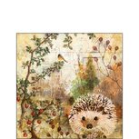 Papieren servet AB 25X25cm p/20 AUTUMN HEDGEHOG Egel  Papieren servet AB 25X25cm p/20 AUTUMN HEDGEHOG Egel