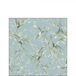 Servet AB 25x25cm p/20 MISTLETOE ALL OVER GREEN mistletoetakken