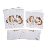 Wrendale Notecard Pack 12 kaarten + enveloppe LETTUSE BE FRIENDS 2 Guinea Pigs Cavia's Wrendale Notecard Pack 12 kaarten + enveloppe LETTUSE BE FRIENDS 2 Guinea Pigs Cavia's
