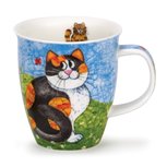 Nevis beker HAPPY CATS Tortoiseshell blije katten schildpadpoes by Jane Brookshaw Nevis beker HAPPY CATS Tortoiseshell blije katten schildpadpoes by Jane Brookshaw