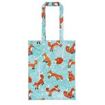 PVC Boodschappentas Lange hengsels FORAGING FOX vossen in bos gevoerd PVC Boodschappentas Lange hengsels FORAGING FOX vossen in bos gevoerd