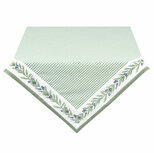 Tafelkleed katoen 150x250cm OLIVE green chequered Olijven rand op groen geblokt Tafelkleed katoen 150x250cm OLIVE green chequered Olijven rand op groen geblokt