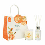 Giftbag RHS ROSE Geurstokjes en -kaars van Wax Lyrical roos Giftbag RHS ROSE Geurstokjes en -kaars van Wax Lyrical roos